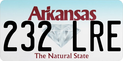 AR license plate 232LRE