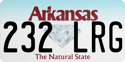 AR license plate 232LRG