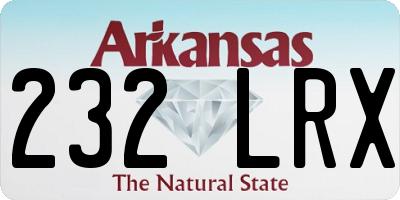 AR license plate 232LRX