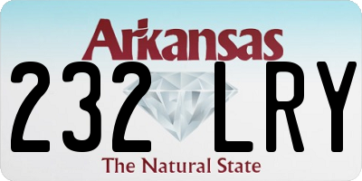 AR license plate 232LRY