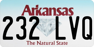 AR license plate 232LVQ