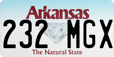 AR license plate 232MGX