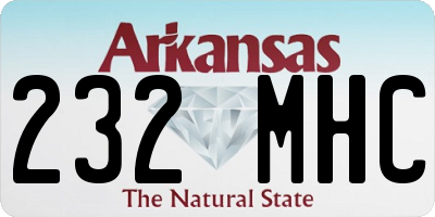 AR license plate 232MHC