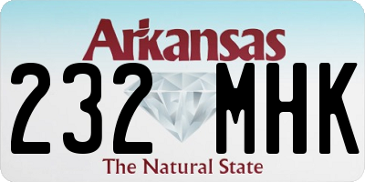 AR license plate 232MHK