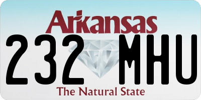 AR license plate 232MHU