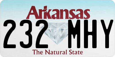 AR license plate 232MHY