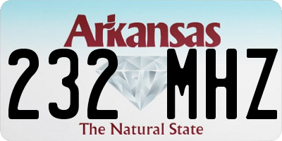 AR license plate 232MHZ