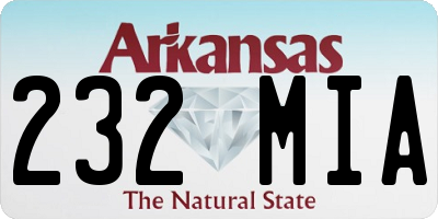 AR license plate 232MIA