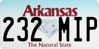 AR license plate 232MIP