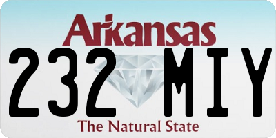 AR license plate 232MIY