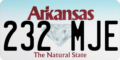 AR license plate 232MJE