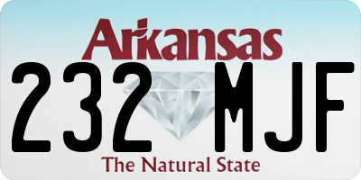 AR license plate 232MJF