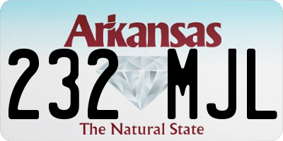 AR license plate 232MJL