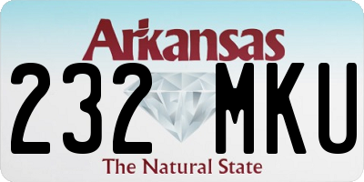 AR license plate 232MKU
