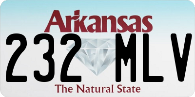 AR license plate 232MLV