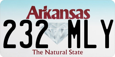 AR license plate 232MLY