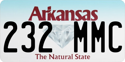 AR license plate 232MMC