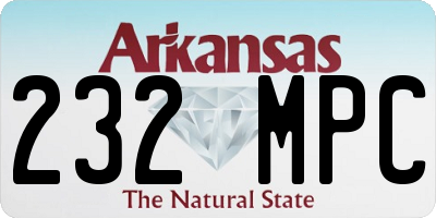 AR license plate 232MPC