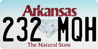 AR license plate 232MQH