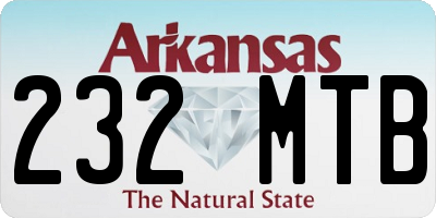 AR license plate 232MTB