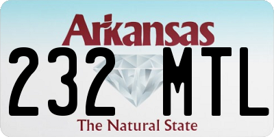 AR license plate 232MTL