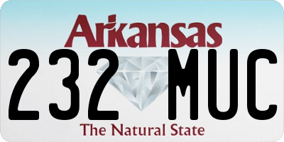 AR license plate 232MUC