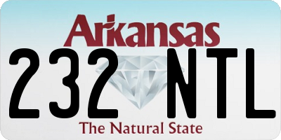 AR license plate 232NTL