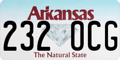 AR license plate 232OCG