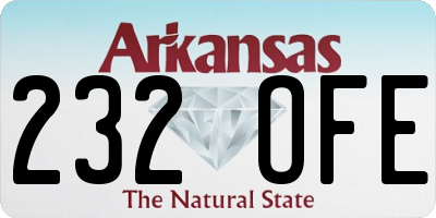 AR license plate 232OFE
