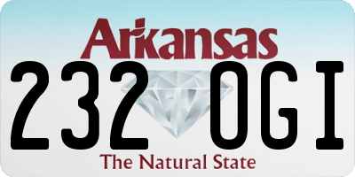 AR license plate 232OGI