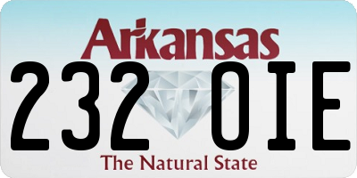 AR license plate 232OIE