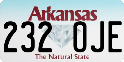 AR license plate 232OJE