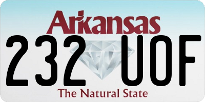 AR license plate 232UOF