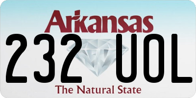 AR license plate 232UOL