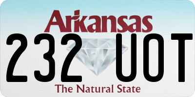 AR license plate 232UOT