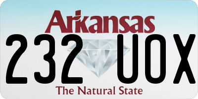 AR license plate 232UOX