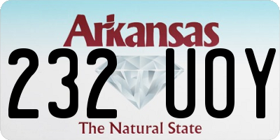 AR license plate 232UOY