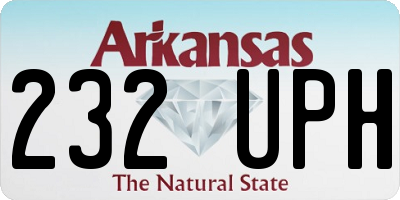 AR license plate 232UPH