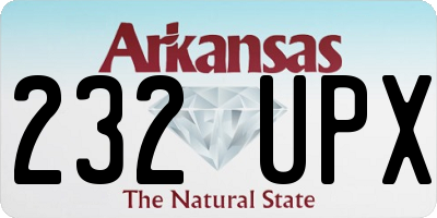 AR license plate 232UPX