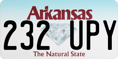 AR license plate 232UPY
