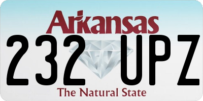 AR license plate 232UPZ
