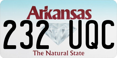 AR license plate 232UQC