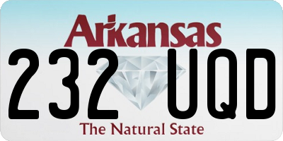 AR license plate 232UQD
