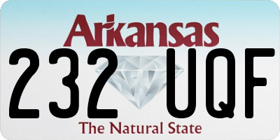 AR license plate 232UQF