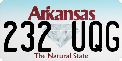 AR license plate 232UQG