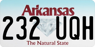AR license plate 232UQH