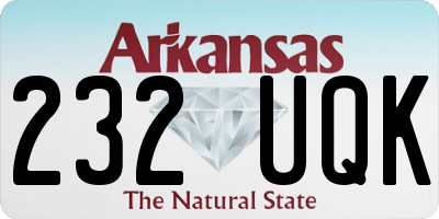 AR license plate 232UQK
