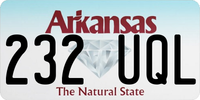 AR license plate 232UQL