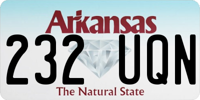 AR license plate 232UQN