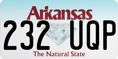 AR license plate 232UQP